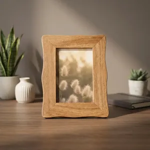Wooden Tabletop and Wall Hanging Photo Frame Decorative <b>Wood</b> Picture Frame for Home Office Bedroom Living Room Photo Display - Product Image 6