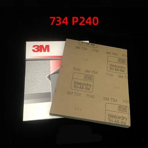 Cho 734 nhiệm vụ nặng nề Silicone duy nhất hai mặt sợi thủy tinh ướt/khô mài mòn giấy nhám tấm cho ô tô đánh bóng - Product Image 4