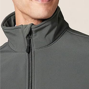 Men's Customize Waterproof Softshell <b>Jacket</b> High Quality <b>Zipper</b> Style Dark Grey Color Plus Size Outdoor <b>Jackets</b> For Winter Use - Product Image 5