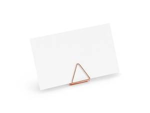 10 Rose Gold Place <b>Card</b> Holders, Rose Gold Metal Place <b>Card</b> Holders, Wedding Place <b>Cards</b>, Rose Gold <b>Table</b> Number Holder - Product Image 3
