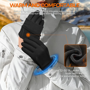 Guantes de Senderismo y Trekking Ashgreen International, Antideslizantes, con Absorción de Humedad en la Palma, Compatibles con Pantalla Táctil, para Hombre, para Actividades al Aire Libre - Product Image 6