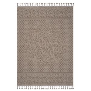 Set di Tappeti Guros Collection 4X6 Beige Medallion per Interni/Esterni - Product Image 1