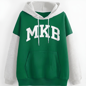 เสื้อฮู้ดดี้บุขนแกะสำหรับผู้ชาย แขนยาว ป้องกันลม ระบายอากาศได้ดี เป็นมิตรกับสิ่งแวดล้อม ดีไซน์แบบเสื้อแขนสั้นซ้อนทับ เหมาะสำหรับฤดูหนาว - Product Image 1