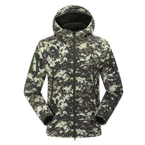 Veste tactique de chasse pour homme sur mesure OEM, camouflage, imperméable, softshell, à capuche, pour la randonnée, le camping et la chasse - Product Image 3