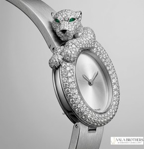 Reloj Cartier con Diamantes de 28 mm, Acero Inoxidable, Cristal de Zafiro, Cuarzo Analógico, Reloj de Pulsera de Lujo para Mujer con Motivo de Pantera - Product Image 2
