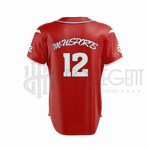 เสื้อเบสบอลพร้อมตัวอักษรและตัวเลขแบบ Tackle Twill เสื้อเบสบอลทีมพรีเมียม ชุดกีฬาแบบ Sublimated - Product Image 3