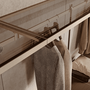 Armoire encastrée sur mesure JY Project, tiroirs en bois, rangement de luxe, meubles de chambre à coucher, usine au Vietnam - Product Image 6