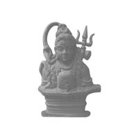 Statue de Lord Shiva en fonte à poser au sol, insert de clôture d'escalier Mahadev, garde-corps d'entrée de villa moderne de luxe, dévotionnel Bholenath