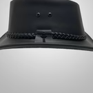 Sombrero de Vaquero de Cuero con Impresión Digital Hecho a Mano de Primera Calidad, con Cordón Ajustable, Estilo Europeo Americano, Sombrero para el Sol para Exteriores, Unisex para Adultos - Product Image 2
