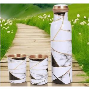 Botella de Cobre Puro de Alta Calidad con Diseño Personalizado y Empaque Premium para Agua, Yoga y Gimnasio - Product Image 1