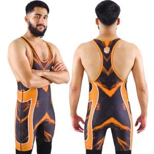 Singlet de Lucha Libre Personalizado y Económico, Ropa de Lucha Libre de Calidad de Marca, Singlets de Lucha Libre Sublimados Personalizados para Hombre, Poliéster y Spandex - Product Image 1