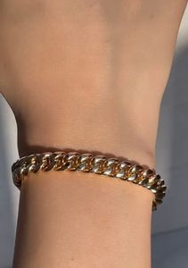 925 Sterling <b>Silver</b> 8MM Miami Cuban Link Bracelet Yellow Gold Plated Hip Hop Chain Bracelet <b>for</b> <b>Men</b> - Product Image 6