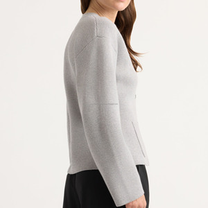 Best Quality New Arrival Fall Winter Casual <b>Long</b> Sleeve Solid Color Knitted Wool/Acrylic Covered Button <b>Cardigan</b> Sweater <b>for</b> - Product Image 2
