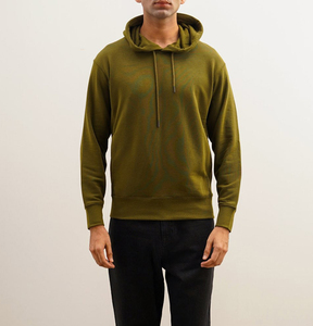 2026 Sweat à capuche oversize coupe ample streetwear épais 100% coton molleton bouclette à épaules tombantes avec logo personnalisé - Product Image 3