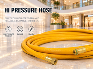 Tuyau haute pression en PVC KARYON, 25 mm ID, 25 mm OD, rouleau de 100 m, flexible, renforcé, jaune, pour compresseur d'air et outils pneumatiques - Product Image 1