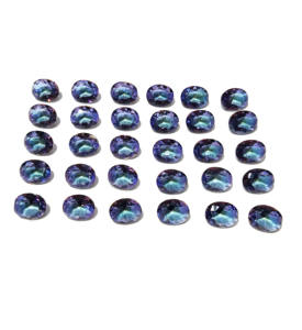 Topacio Místico Ovalado Facetado Creado en Laboratorio al por Mayor |   Piedra Suelta con Recubrimiento Arcoíris |   8x10 mm |   Uso en la Creación de Joyas - Product Image 5