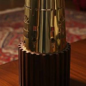 Brûleur d'encens moderne en forme de dôme doré avec support transparent unique en forme de bulle, diffuseur d'arômes décoratif pour une décoration élégante - Product Image 5