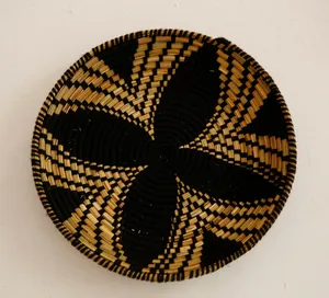 Handmade Wall Basket Decor Set Natural Woven Rattan Wall <b>Hanging</b> Art Round Trays for Living Room and Bedroom Home Decoration - Product Image 4