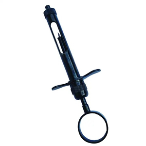 Jeringa Dental Manual Reutilizable de Autoaspiración Bone Bridge 1.8/2.2ml, de Acero Inoxidable Negro con un Anillo, Instrumento Quirúrgico - Product Image 1