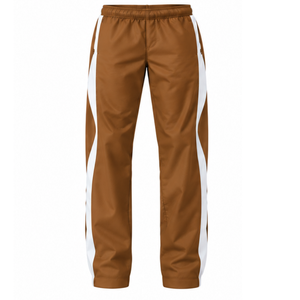 Conjunto Deportivo con Capucha Color Camel Blanco, Chaqueta con Cierre Completo y Pantalones a Juego, Uniforme Deportivo de Dos Piezas Personalizado para Entrenamiento de Equipo - Product Image 3