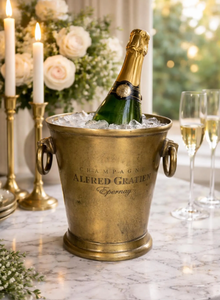 ถังน้ำแข็งทองแดงตีขึ้นรูปด้วยมือ ทนทาน พร้อมซับในสแตนเลส ดีไซน์หรูหรา ป้องกันการเกิดคราบ สำหรับแช่แชมเปญและไวน์ เหมาะสำหรับบาร์ในบ้าน - Product Image 6