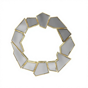 Miroir mural décoratif moderne en verre craquelé Daphoco, vente en gros, écologique, pour chambre, salon, appartement, bureau - Product Image 3