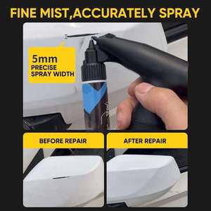 IKZARSA Portable Copper Gravity Feed Air <b>Brush</b> Paint Sprayer 0.4mm Nozzle Battery <b>Powered</b> USB Rechargeable Adjustable Speed - Product Image 2