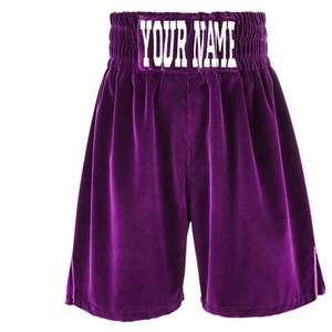 4. Shorts de boxe personnalisés en satin polyester avec impression par sublimation, logo de marque OEM, faible MOQ, prix d'usine, vente en gros - Product Image 4