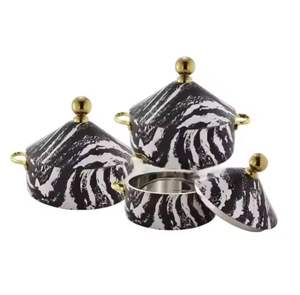 Juego de Cazuelas de Acero Inoxidable de Lujo con Tapa, Olla Decorativa para Servir Comida tipo Buffet, Vajilla para Catering de Hotel - Product Image 2