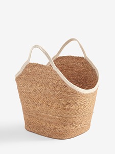 Panier de rangement simple en jonc de mer neutre, fait main, écologique, vente en gros, fabriqué au Vietnam - Product Image 2