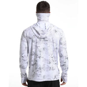 Sweat à capuche personnalisé avec logo, imperméable, pour la randonnée et la pêche, respirant, avec masque intégré, pour homme - Product Image 2