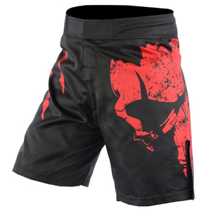 Shorts de MMA para hombre, hechos en Pakistán, con diseño frontal personalizado, de alta calidad, cómodos, de corte ajustado, con etiqueta privada, para uso en combate. - Product Image 3