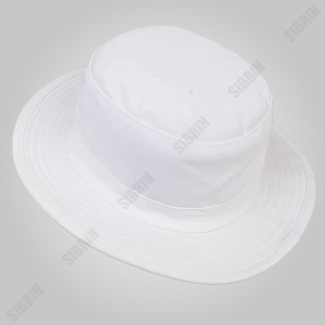 Chapeau de cricket à large bord SIBRIN, casquette de sport personnalisée en coton de haute qualité, chapeau de soleil safari pour homme, casquette de sport d'été, blanc - Product Image 4