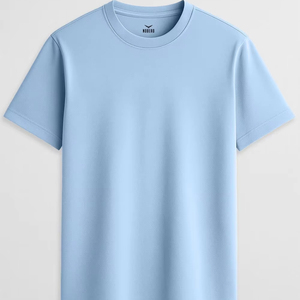 T-shirts en tissu Dobby à col rond, coupe classique, 240 g/m², polyester/coton, personnalisables, vente en gros d'usine pour hommes et femmes - Product Image 1