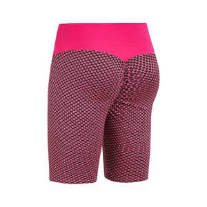 Shorts de yoga sans couture taille haute personnalisés pour femme, effet push-up, pour entraînement, fitness, gym, course et sport - Product Image 6