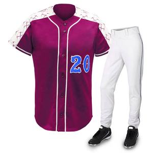 Conjunto Deportivo Unisex de Alta Calidad, Transpirable, de Secado Rápido, Antibacteriano, Nuevo Diseño, Uniforme de Béisbol, Jersey y Pantalones de Softbol Personalizados - Product Image 1