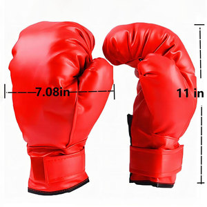 Guantes de Boxeo Econex Deportivos de Cuero PU Azul con Cierre de Velcro, Correa Ajustable para la Muñeca, Impresión con Marca de Agua, para Entrenamiento de Adultos - Product Image 6