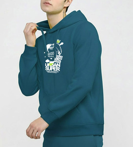 Vente en gros de sweats à capuche personnalisés pour hommes avec impression DTF, en molleton épais, en coton mélangé, fabricant OEM et ODM - Product Image 2