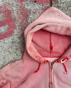 เสื้อฮู้ดดี้ผ้าคอตตอนผสมแบบสโตนวอช พิมพ์ลายและออกแบบตามสั่ง คุณภาพพรีเมียมสำหรับผู้ชาย - Product Image 5