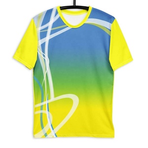 High Quality Breathable Eco Friendly Design Your Own Full All Over Print <b>Running</b> Sport T shirt Custom Sublimation T-Shirt - Product Image 5