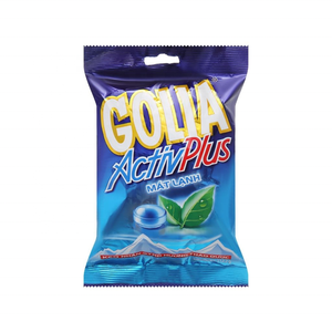 ลูกอมแอคทีฟพลัส มิ้นท์ ฮาร์ดแคนดี้ 108.9 กรัม ยี่ห้อโกลิอา ช่วยให้ลมหายใจสดชื่น บรรจุในถุง ราคาส่ง ขายส่ง จำหน่ายต่างประเทศ - Product Image 1