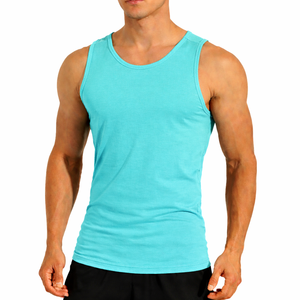 Camiseta sin Mangas Personalizada para Hombre, 220GSM, Chaleco de Entrenamiento Transpirable, Camiseta de Gimnasio para Verano, Venta al Por Mayor OEM - Product Image 5