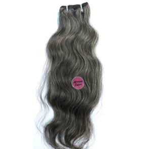 Cheveux Indiens 100% Naturels Qualité Supérieure 12A Ondulés Gris Naturel Tissage 100 Grammes/3.5 Ounces 1 Pièce - Product Image 5
