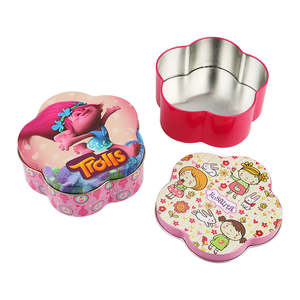 Linda caja de galletas metálica para regalos infantiles, en stock, caja de metal personalizada con relieve para almacenamiento de galletas, contenedor de galletas con tapa. - Product Image 6