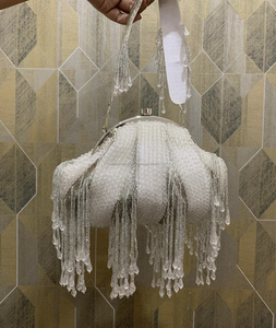 New Arrival Designer Women Purses <b>Bags</b> Handbags <b>Potli</b> <b>Bag</b> Mirror Embroidered Bridal <b>Bag</b> for Wedding Gift - Product Image 1