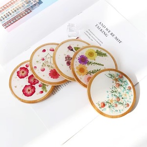 REHMAN CRAFT Handmade Waterproof Coffee MDF <b>Coaster</b> Pads <b>Beer</b> Drink Wooden Printed Eco-Friendly Modern Design 3mm Thick 9CM - Product Image 1