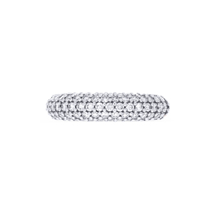 Anillo de Oro Rosa de 18K con Diamantes Pavé para Mujer, Joyería Fina de Lujo para Boda, Compromiso o Aniversario, Proveedor OEM ODM - Product Image 3