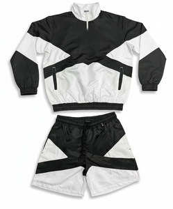 Unisex Color Blocking Tracksuit Full Zip Hooded Sporty Jogging Set Lightweight 100% Organic Cotton Winter Casual Wear Adult Size - Product Image 2