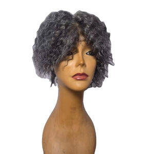 Peluca Completa de Cabello Humano 100% Natural con Cabello Rizado Indio Remy - Product Image 1