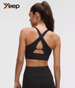 XEEP High Quality Women Yoga Sports <b>Bra</b> XC-SB-169 Solid Simple Breathable Adjustable <b>Straps</b> Removable Pads High Support Quick - Product Image 2